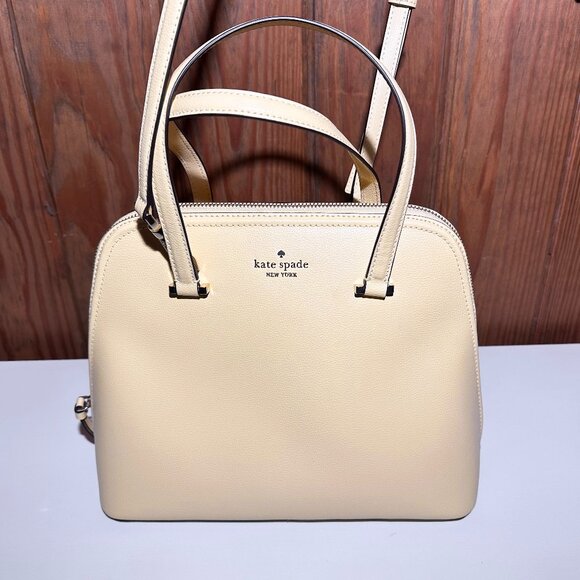 Kate Spade New York Dome Crossbody Satchel in Vanilla Cream - Picture 1 of 7